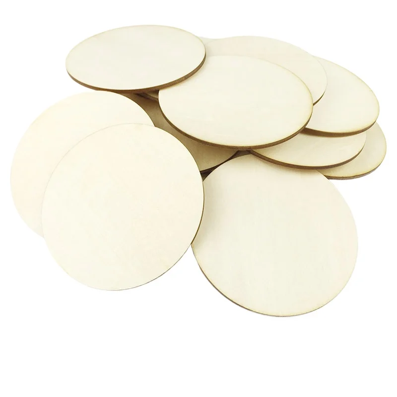 

Basswood Round Wooden Board Essential for DIY Thin Wood Material Suitable for Hand Painting and Pyrography