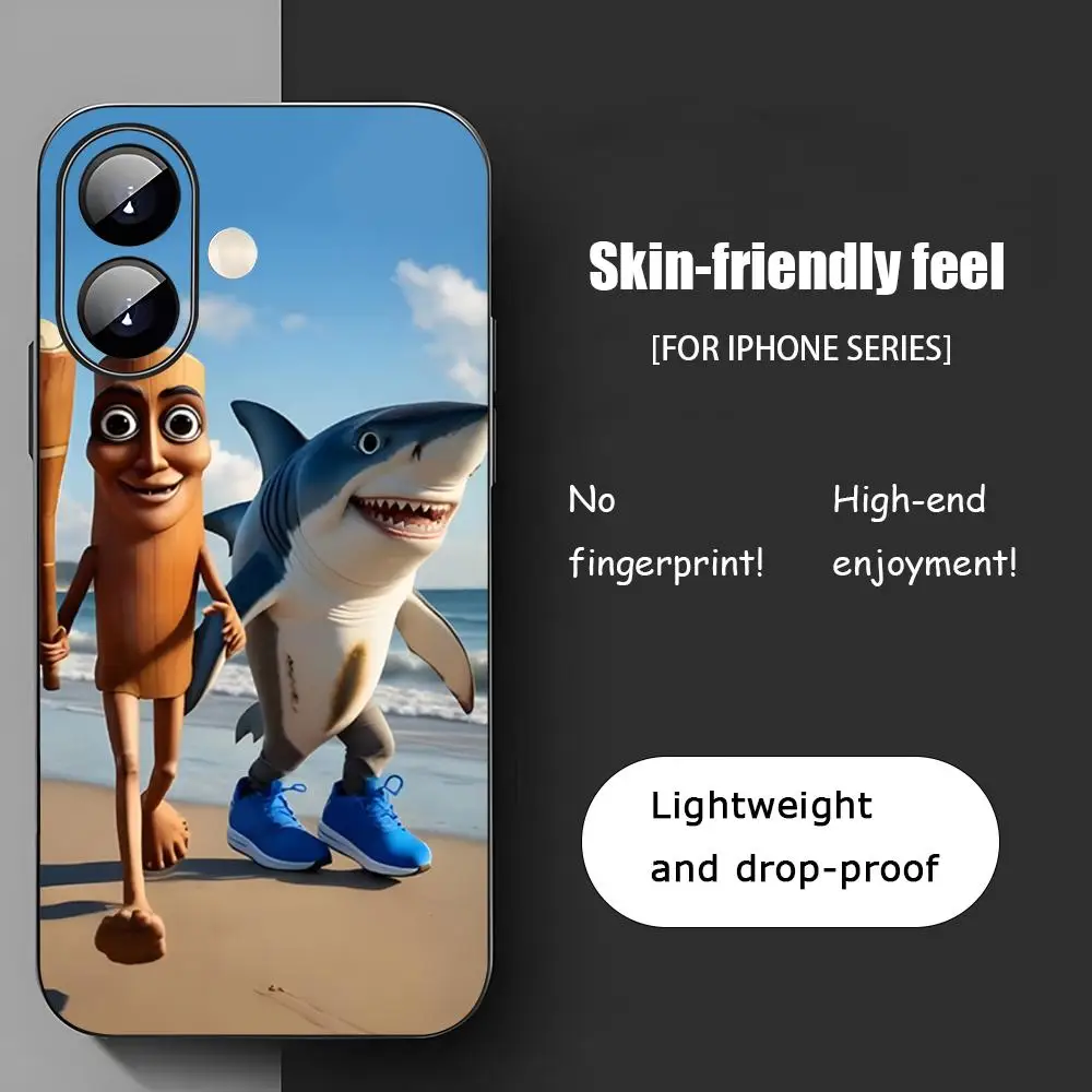 حافظة لهاتف آيفون 16 e 15 14 13 12 11 Pro Max Plus Mini X XS XR Funda Coque Tralalero Tralala #3