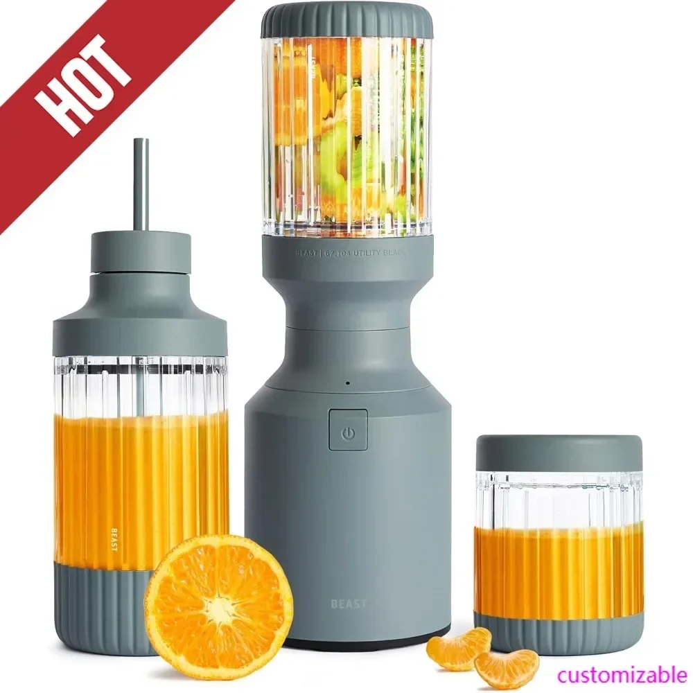 HOT-The  Mini Blender Plus | Mini Countertop Kitchen Blender | Blend Smoothies And Shakes, Dressings, Sauces