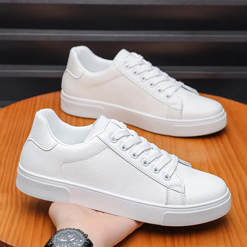 

2026 Men's Leather Board Shoes Casual Fashionable Versatile Comfortable Breathable Sports Shoes