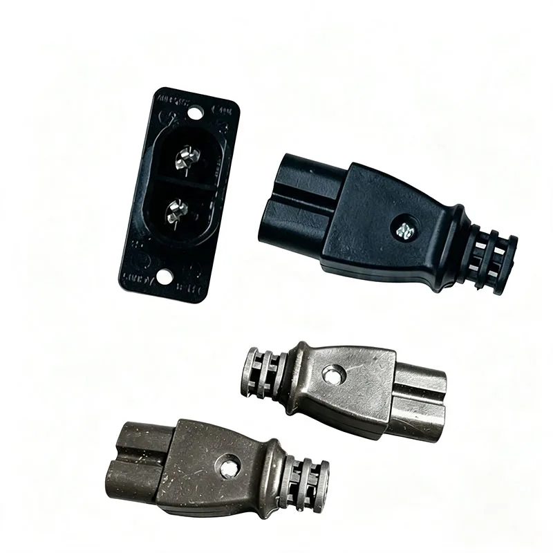 C7 Self-connecting Plug C7 C8 Mini Home Appliance & Lighting Plug Connector Figure-Eight Two-Prong Socket Figure-Eight Tail