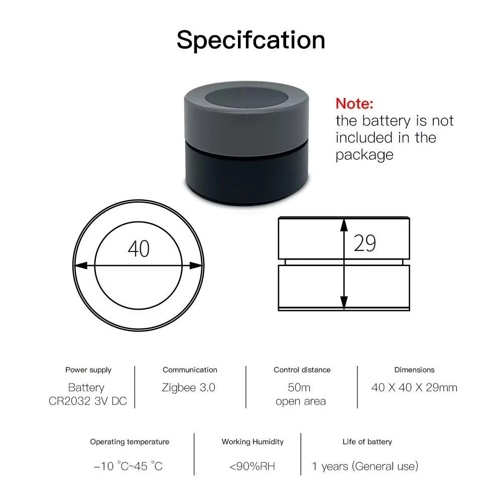 MOES-Joli à bouton intelligent Tuya Zigequation, commutateur de scène sans fil, contrôleur de bouton, batterie 62 tournesol, scénario, application Smart Life