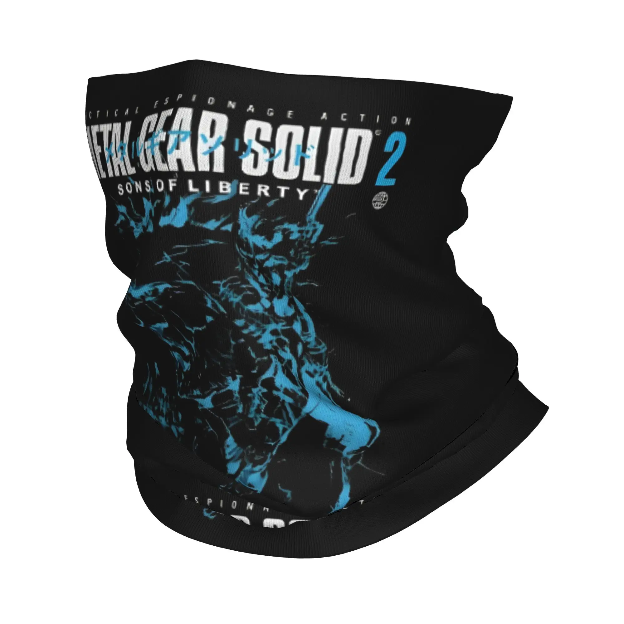 MGS2 Snake And Raiden juego Bandana cuello polaina para esquí correr envoltura bufanda acción aventura Stealth Video diadema más cálida