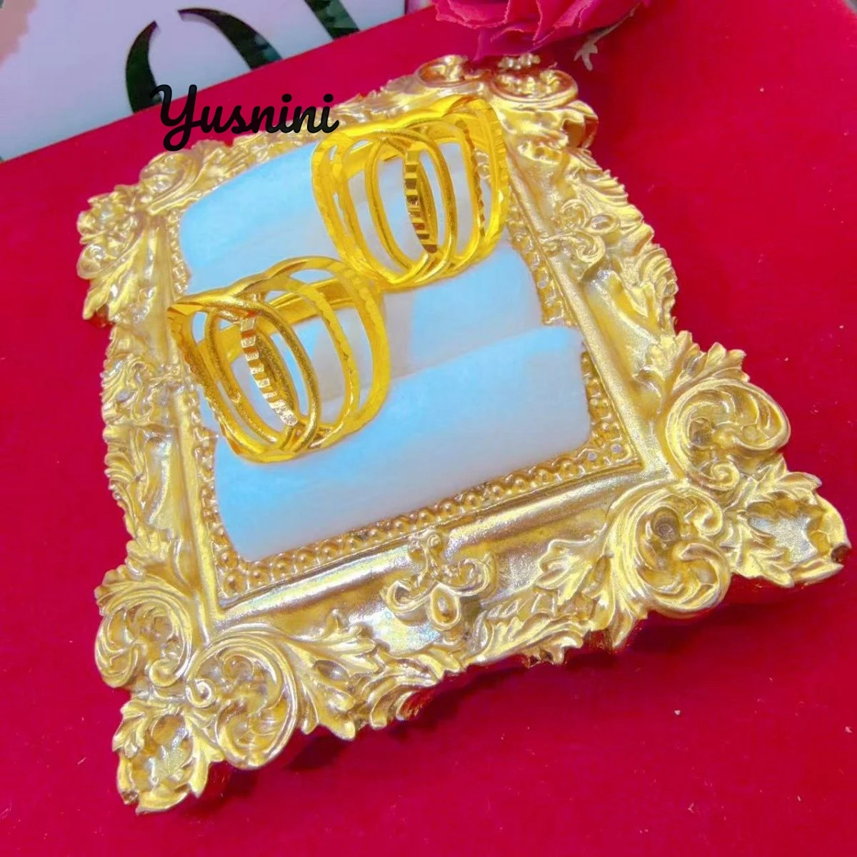 Fashion Europe Africa Dubai 24K Gold Plated Ring Wedding Party Gift Jewelry for Women DD11025