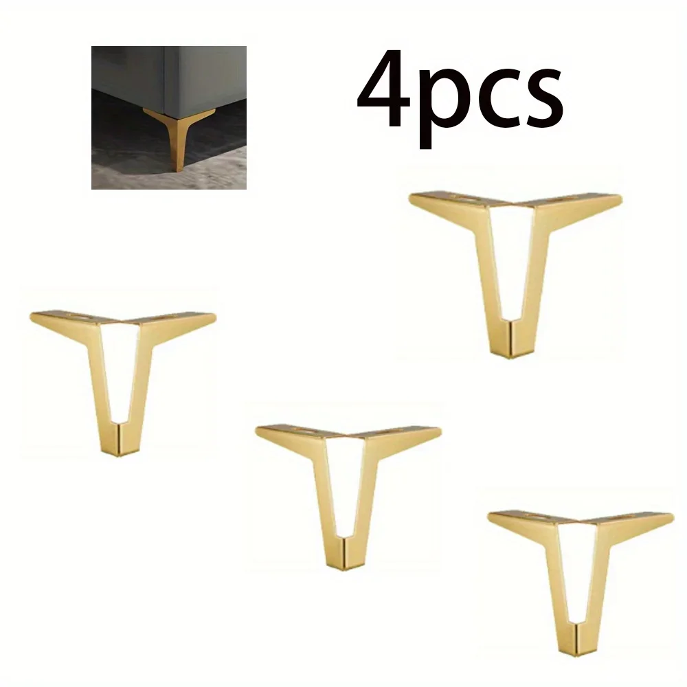 

4pcs 15cm Furniture Legs Iron Triangle Cabinet Feet Replacement Chair Cupboard TV Cabinets Dressers Coffee Table Bedside Table
