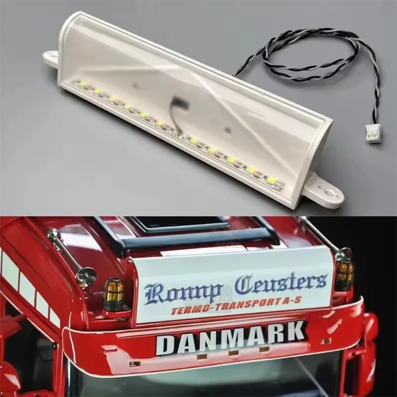 

LED Roof Sun Visor Light Advertising Light Boxes Parts for 1/14 Tamiya RC Truck Tipper SCANIA R470 R620 R730 DIY