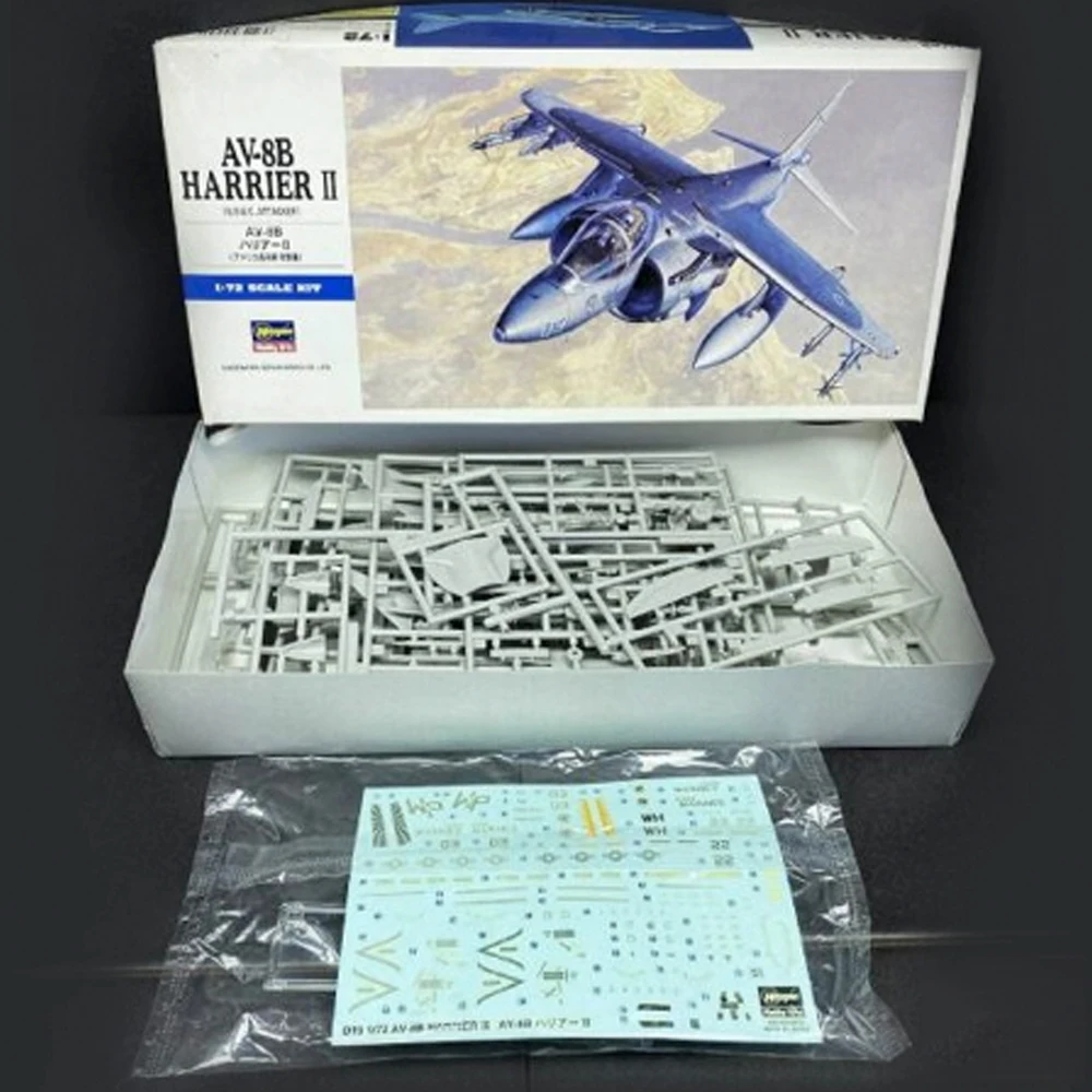

Hasegawa 00449 масштаб 1:72 AV8B AV-8B Harrier II атака-истребитель пластиковая сборная модель комплект хобби ремесло строительная игрушка
