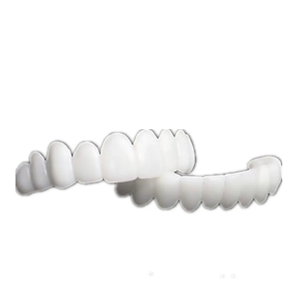 Big Size Silicone Gel Dental Hygiene Snap on Perfect Smile  Fake Teeth Cover Bleach Veneers Dentures Braces Whitening Brace Mold