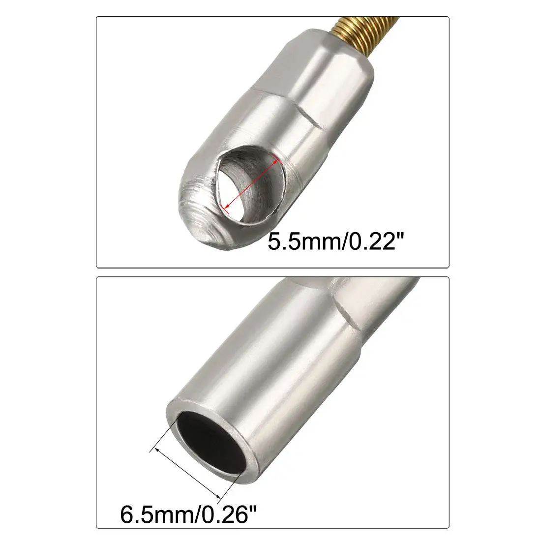 Handheld Threading Tool with Anti-Slip Grip Flexible Fish Tape Leaders and PVC Steel Body for 3mm to 6mm Electrical Wires