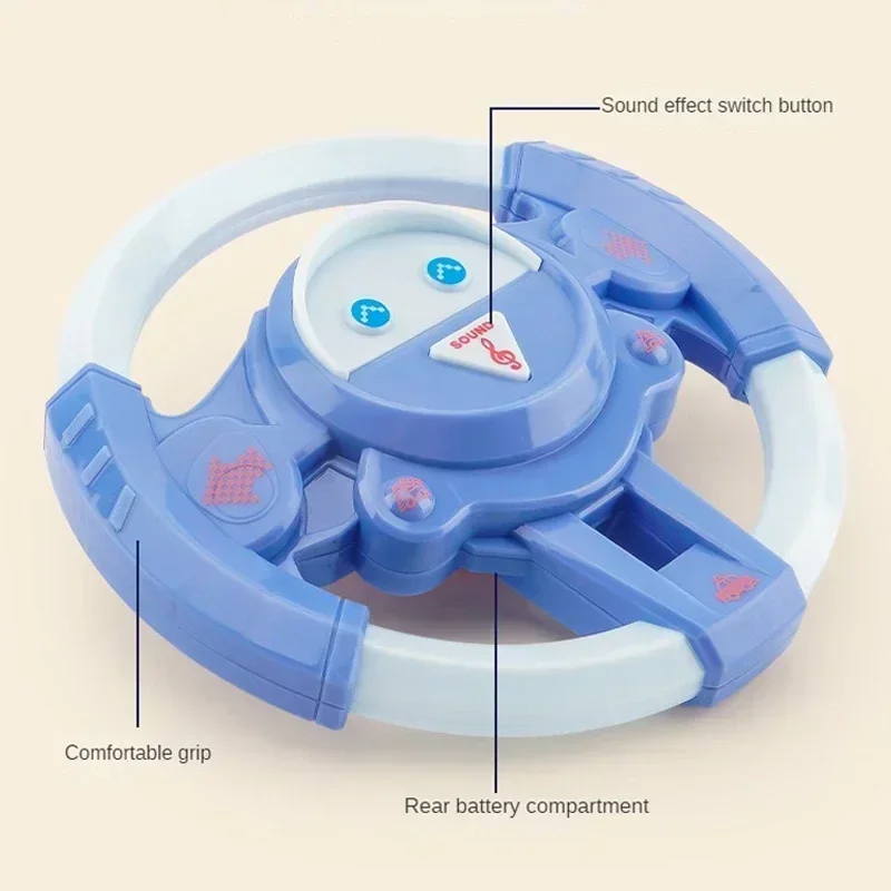 Elektrische Simulation Lenkrad Spielzeug mit Licht Sound Kinder Frühe Pädagogische Kinderwagen Lenkrad Neue Vocal Pädagogisches Spielzeug