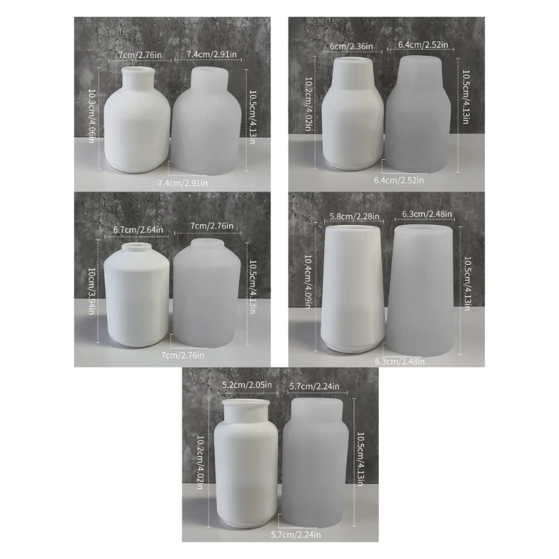 Multipurpose Vase Molds Portable Accessory for Epoxy Resin Creative Art Castes Tools for Florals Arrangements N2UE