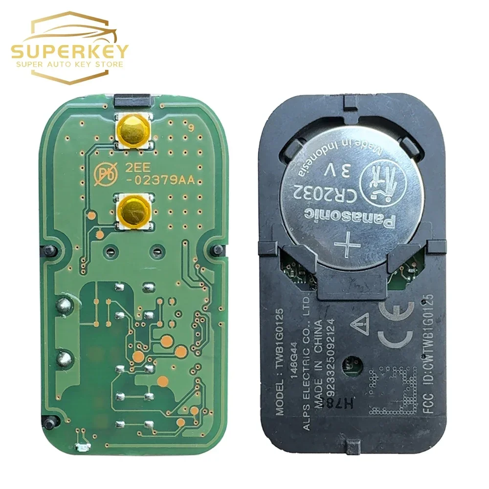 SUPERKEY TWB1G0125 715G36 OEM 2 Buttons Original Smart Key 433.92MHz FSK For 2018 2019 2020 2021 Toyota Rush Daihatsu Terios