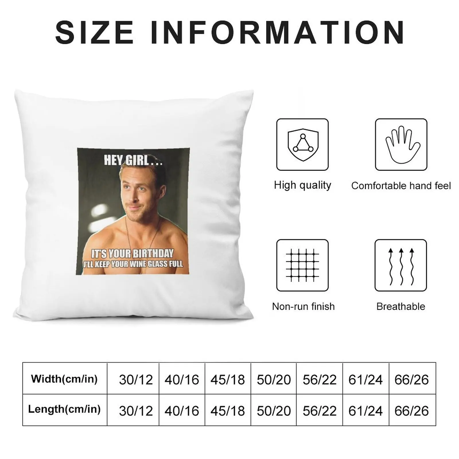 Hey Girl Ryan Gosling Meme Throw Pillow Christmas Pillows Decorative Cushion Rectangular Cushion Cover pillow