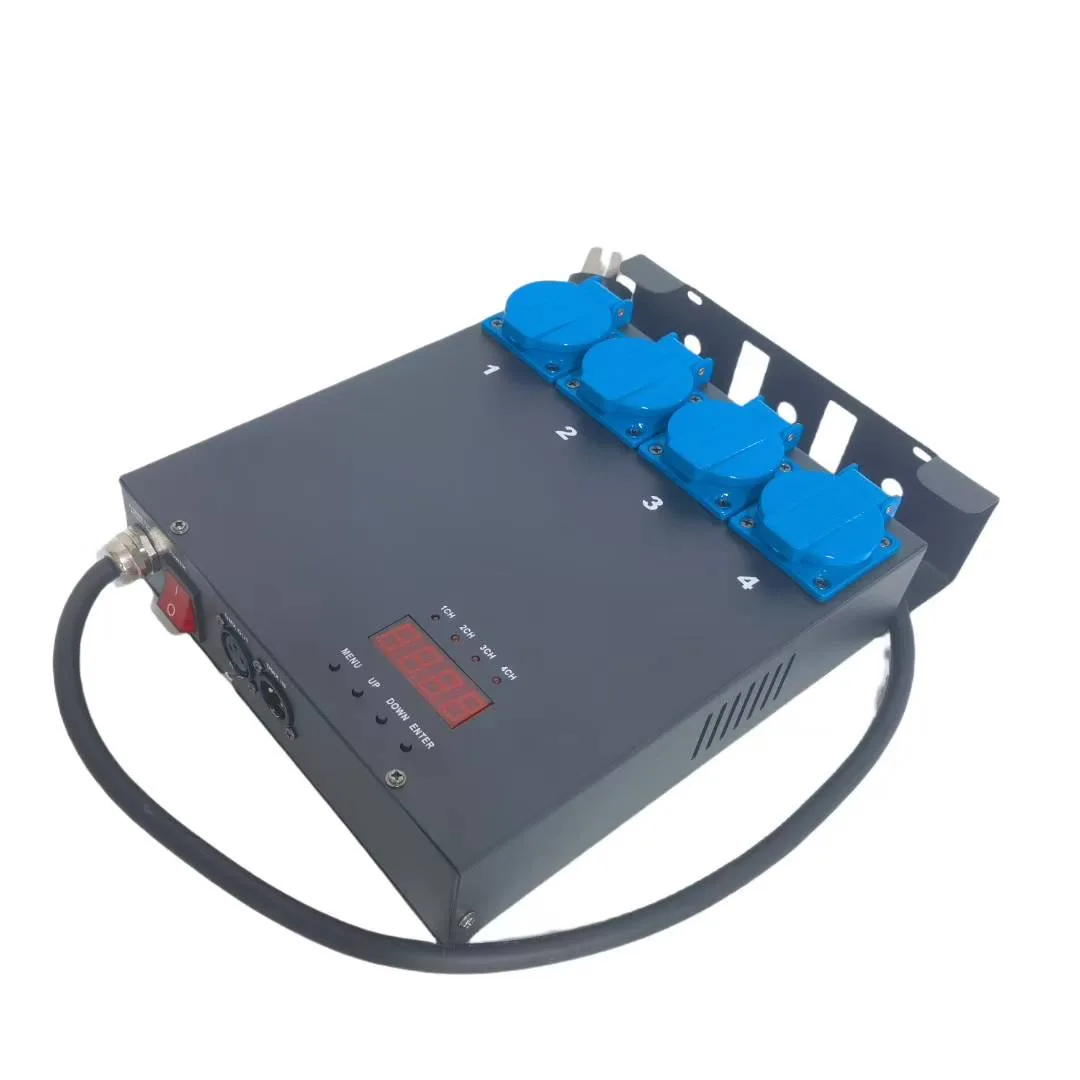Stage Power Supply Silicon DMX512 4-way Hanging Dimmer Silicon Power Box 4x1KW