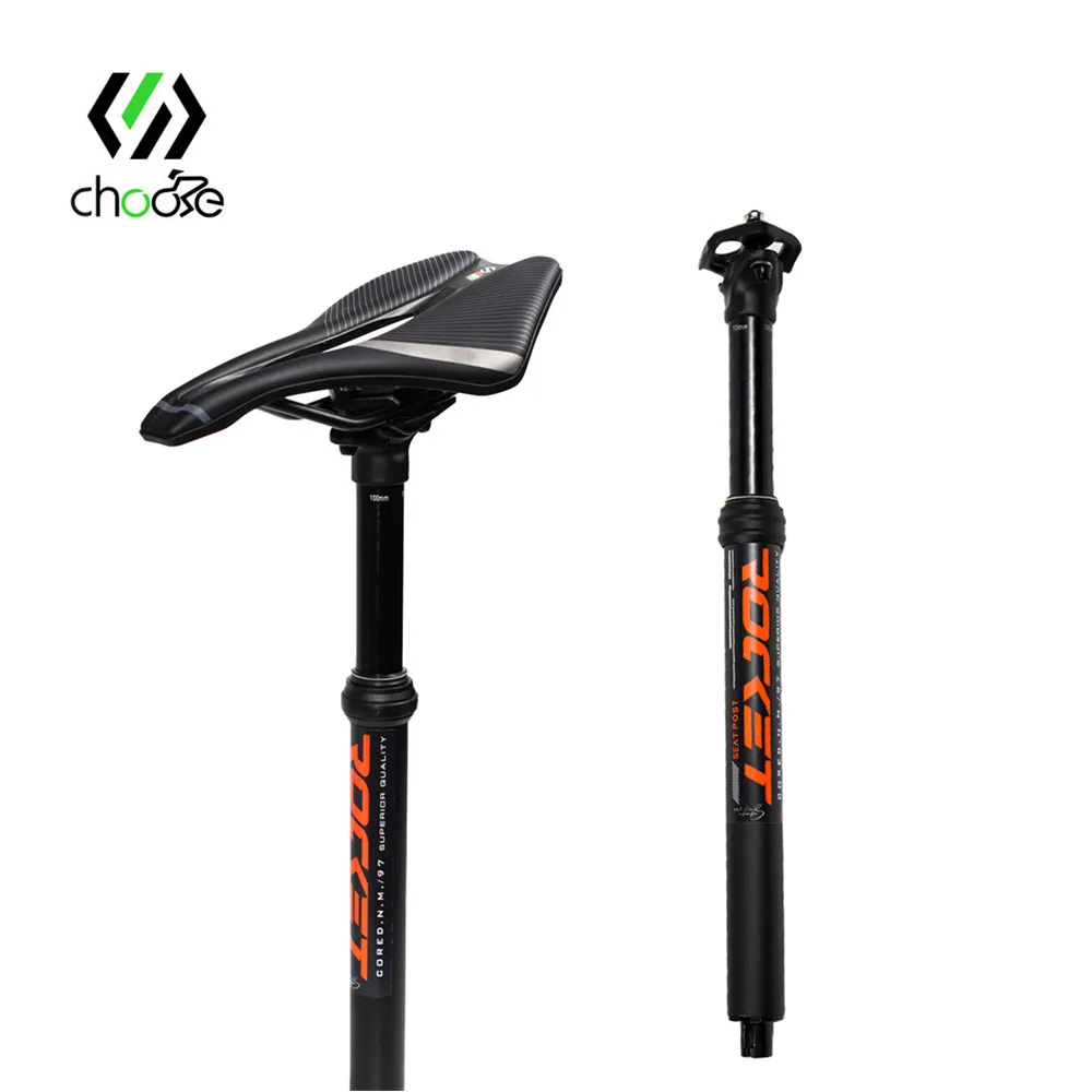 

CHOOEE Bicycle Seatpost Shock Absorber Mountain Bike Seat Post Adjustable 27.2 /30.9/31.6 MTB Seatposts Internal Wiring Seatpost