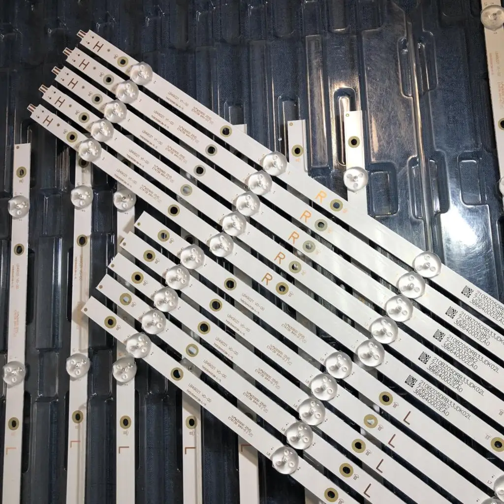 10 جزء/الوحدة الألومنيوم 49PUS7503/12 E465853 13029B LB49021 V0_0 100% جديد LCD TV الخلفية بار