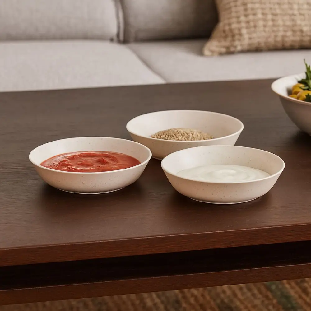 Biodegradable Disposable Sauce Bowls Round Thickening Food Containers Multifunctional Anti Fall Sushi Dipping Sauce Dish