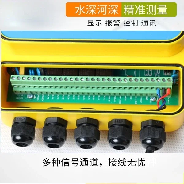 Split ultrasonic level gauge digital display 4-20ma fire pool tank level gauge level sensor