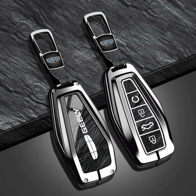 NEW Zinc alloy car key cover suitable for Geely Coolray 2024 X6 Emgrand Global Hawk GX7 car remote control key protection cover