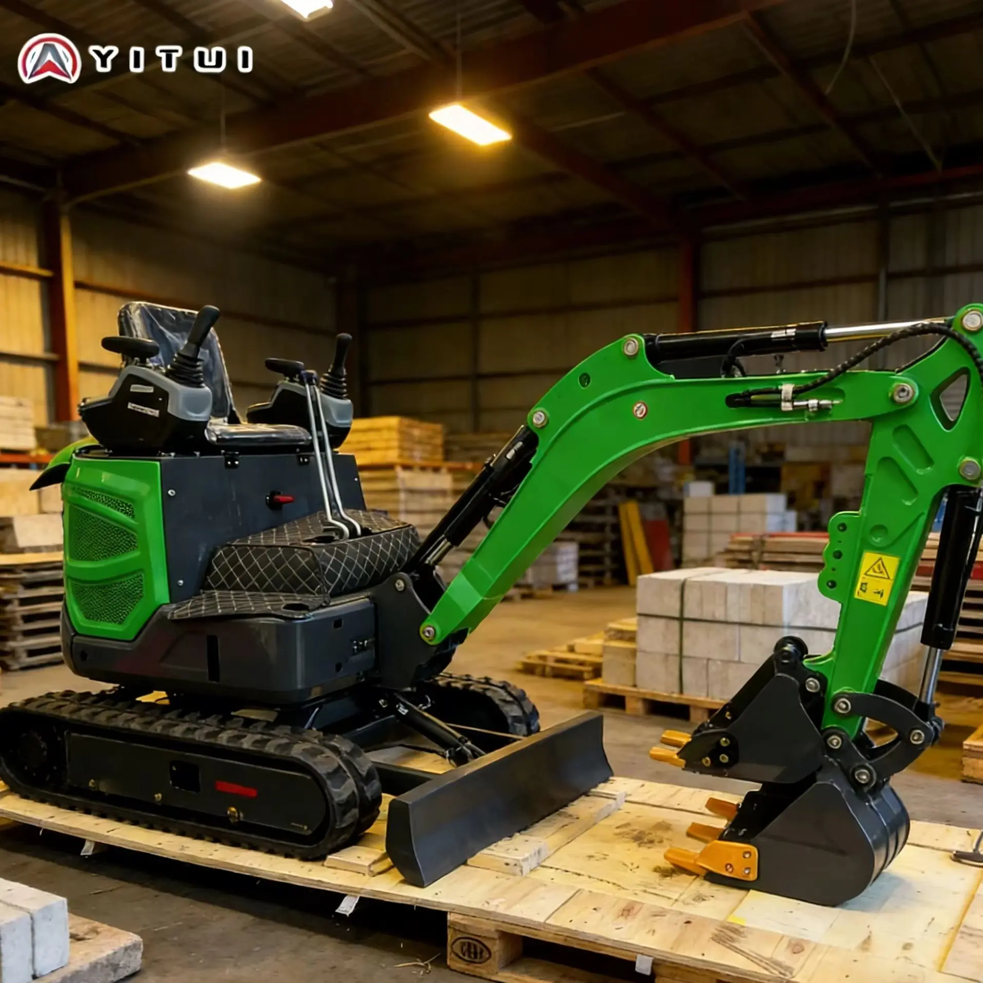 Mini Excavator 1.2 Ton Direct Sales Large Arm Side Swing Engine Multifunction For Gardens And Farms Customized