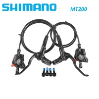 SHIMANO MT200 MT201 M315 MTB bicicleta de montaña juego de frenos de disco hidráulicos contiene Rotor de palanca de frenos MT200 RT56 RT54 RT26 RT30 HS1 G3