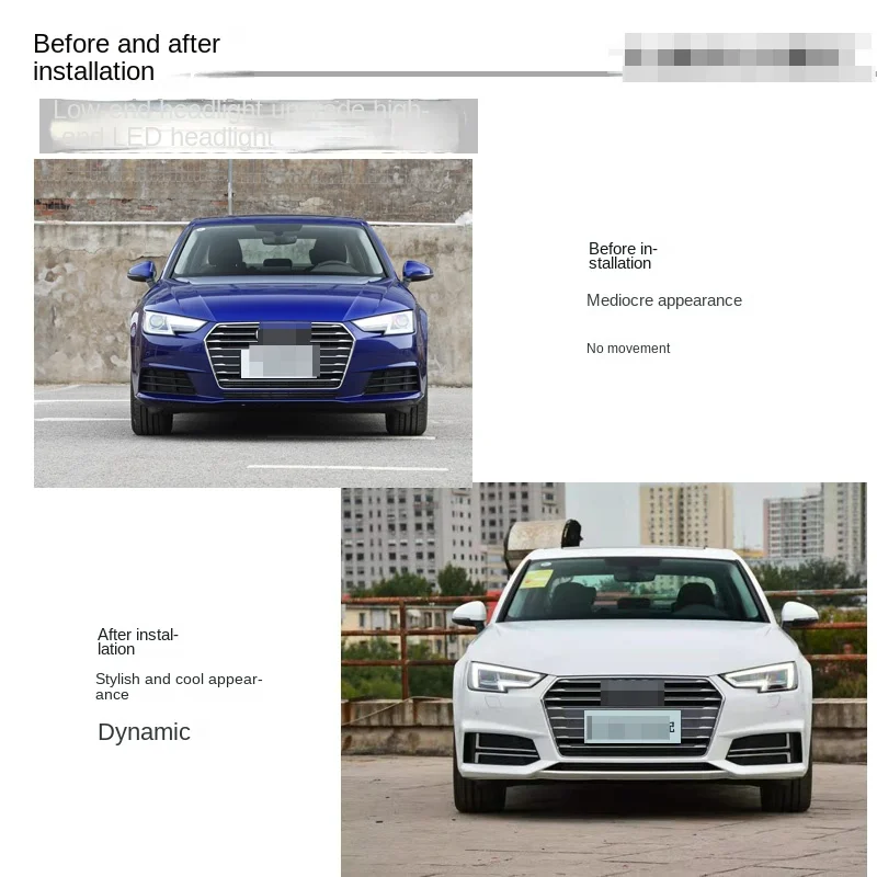 

For Audi A4L headlight assembly xenon LED matrix daytime running lights non-destructive upgrade original factory