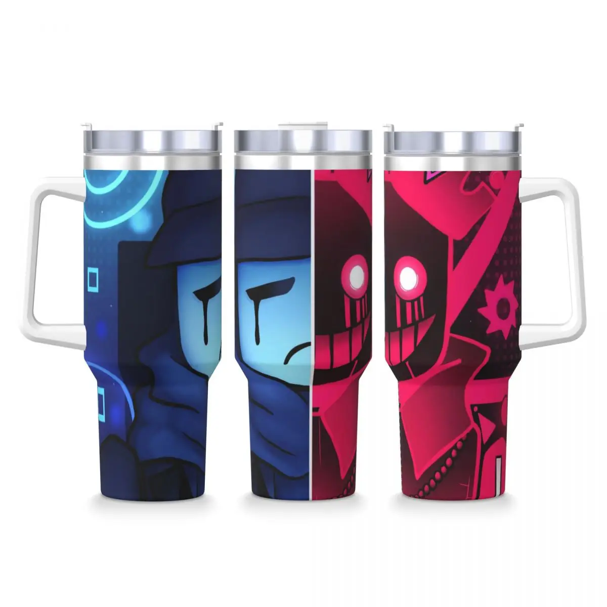 

Стакан из нержавеющей стали Forsaken, автомобильные кружки с соломинкой, дорожная бутылка для холодных напитков, портативная кофейная кружка на 40 унций