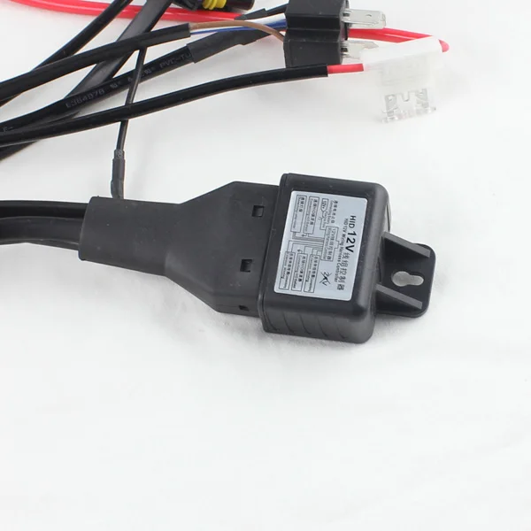 Rockeybright H4 Bi Xenon headlight bulb controller HID xenon bulb H4 hi/lo headlamp relay cable wiring harness for H4 xenon lamp