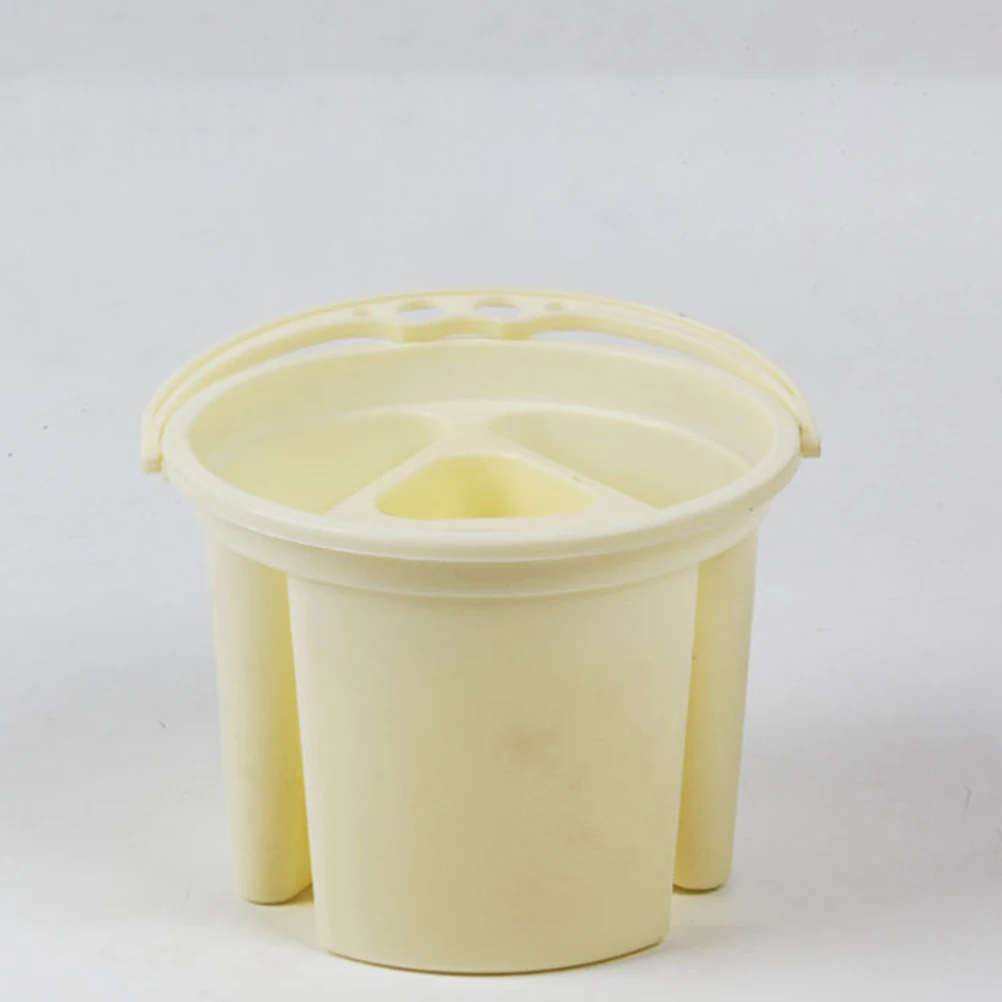 2 Pezzi Contenitore per Lavaggio Pennelli Portatile, Supporto per Lavaggio Penne da Pittura per Artisti, Secchio per Lavaggio, Bacino per Pennelli, Forniture Artistiche