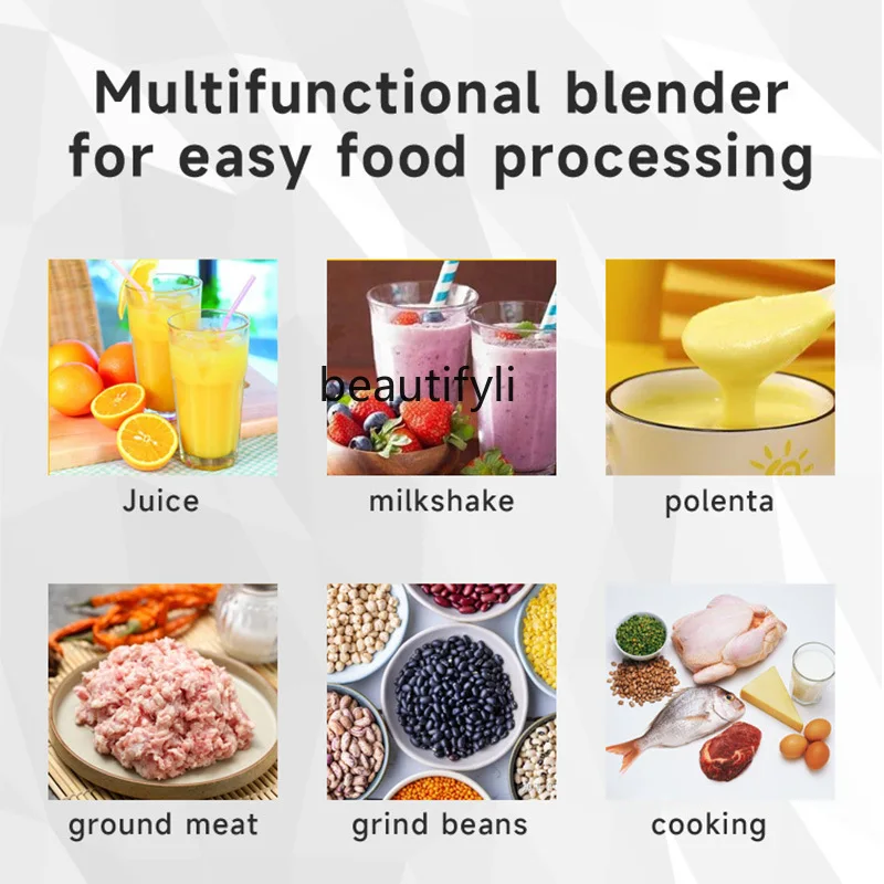 벽 차단기 가정용 연삭 더블 컵 주스 믹서 두유 요리 기계