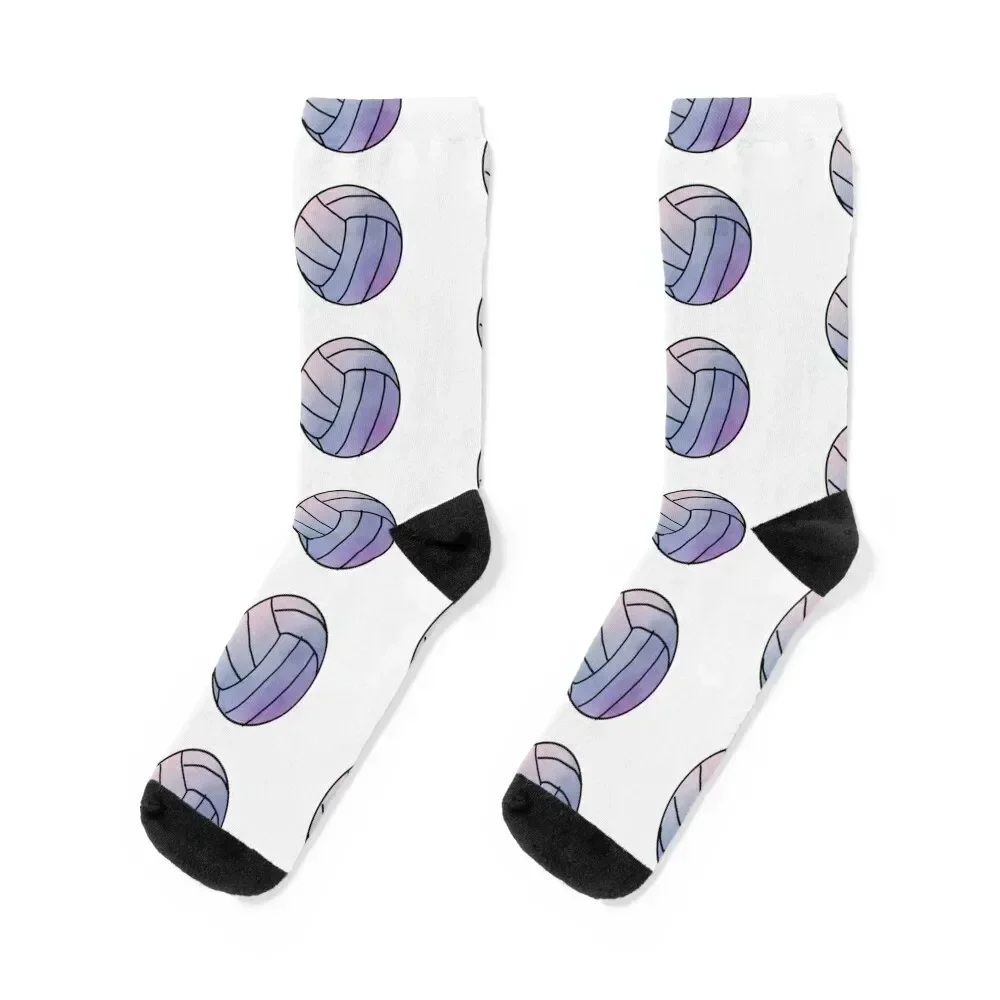 

Watercolor volleyball Socks sports and leisure floor Crossfit funny sock Designer Man Socks Women's