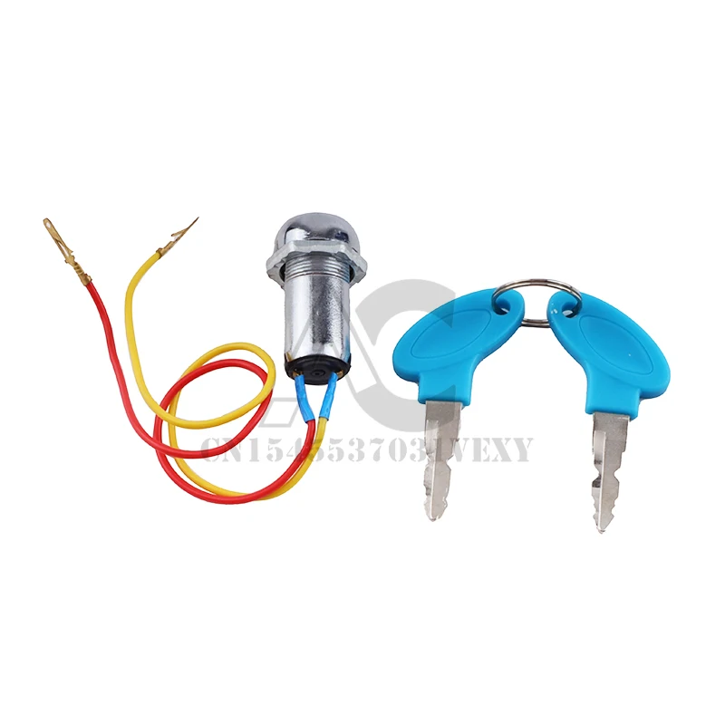 Universal Starting Switch Key Lock Wires Ignition Power Keys Switch For Electric Bike Scooters E-Bike
