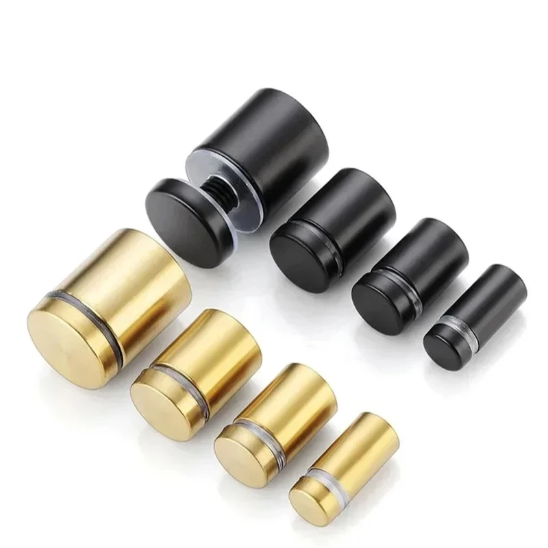 

10 PCS 12mm Stainless Steel Standoffs: Glass Fasteners for Acrylic Ads, Billboard Fixing Pins & Hardware Screws