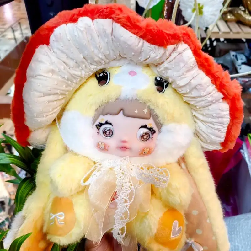 

В наличии Nuomi Mushroom Hat Series 400-процентная очень большая глухая коробка, плюшевая игрушка, супер мягкая удобная кукла Kawaii, подарки на день рождения