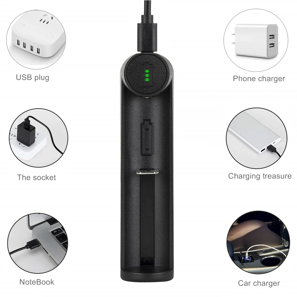 Alonefire C1 cargador USB para baterías litio recargables 18650 21700 - imagen 3