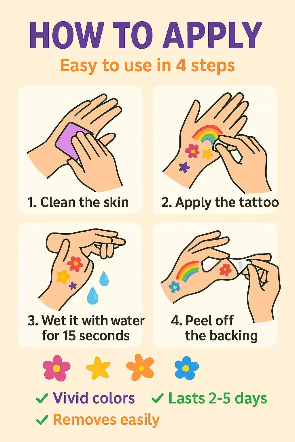 INKARTLINK ملصقات الوشم المؤقت مقاوم للماء الطباعة الملونة الفن نمط المؤقتة الوشم لوازم الحفلات ملصقات DIY