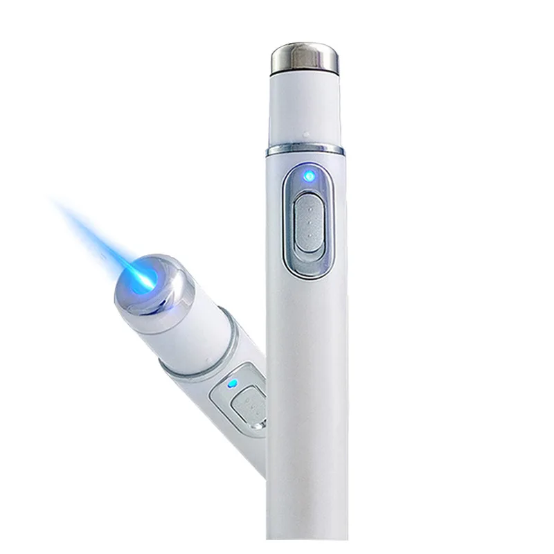 Mini Blue Light Acne Pen Eye Massager Anti-Pouch Black Eye Massage Stick Eye and Face Beautifying Instrument