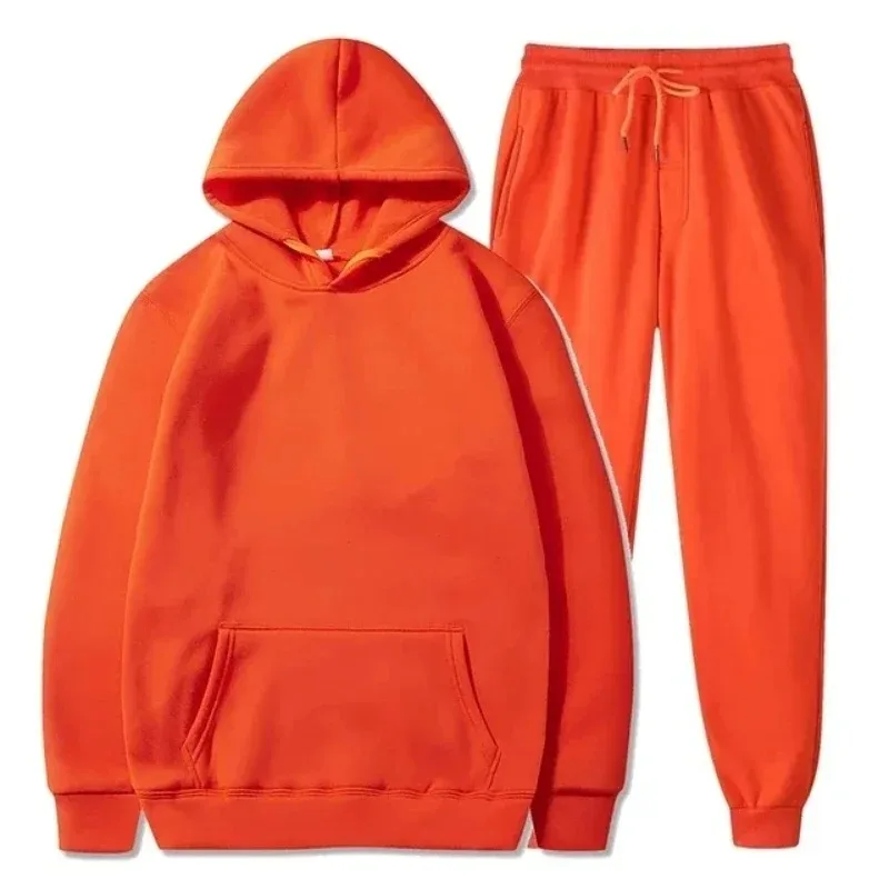 Sweat à capuche en polaire de base et pantalons de survêtement Ensemble hommes survêtement ensemble en gros survêtement vêtements de sport survêtements unisexe Ensemble Jogging Homme