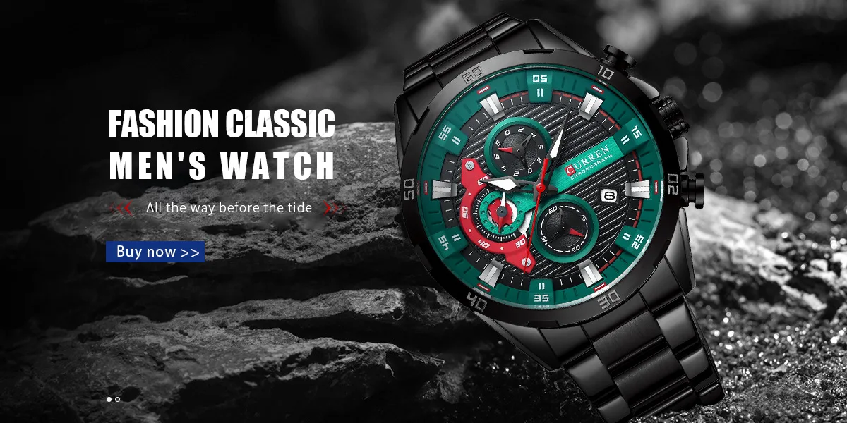 CURREN 8402 Herren Edelstahl-Uhr Kreatives Mode-Design Leuchtendes Zifferblatt mit Chronograph Freizeit-Luxus-Herrenuhr Reloj Hombre – Detail 1