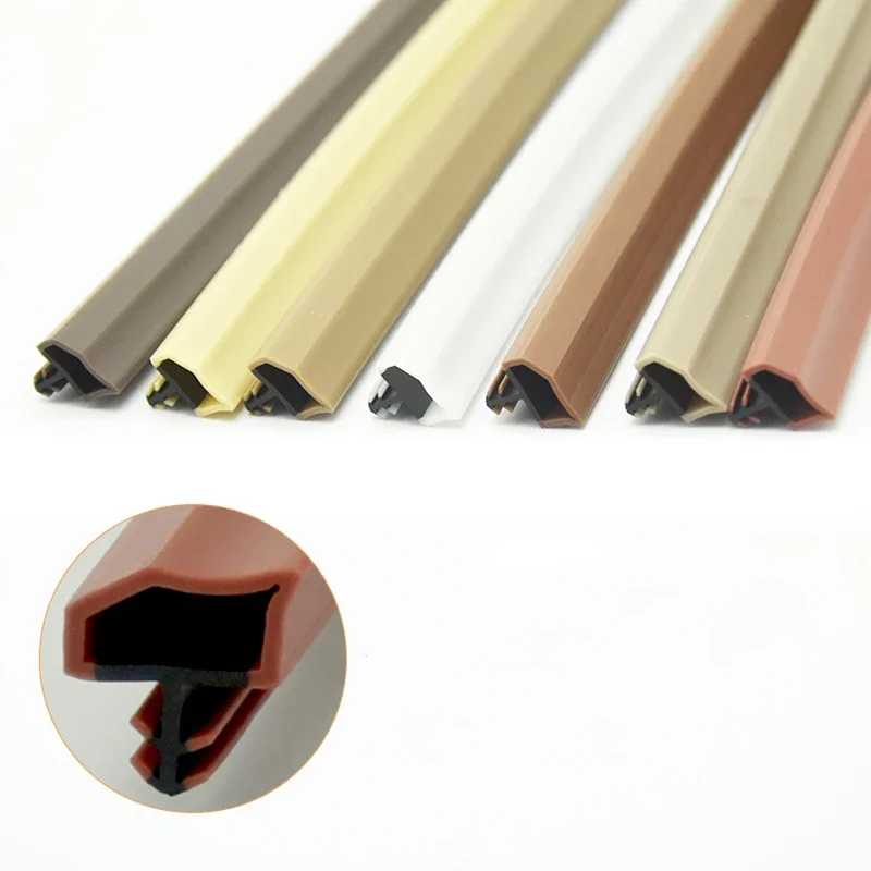 

Изготовленная на заказ герметичная резиновая уплотнительная лента для деревянной двери, 10 м, амортизирующая прокладка, ограничитель сквозняка, коричневый, белый, серый, черный, бежевый