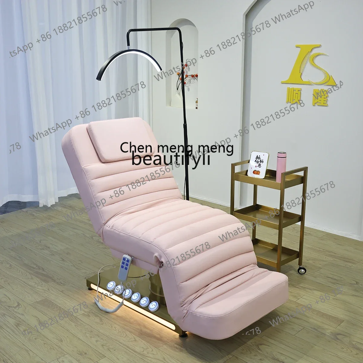 

N178 G Electric beauty bed Massage bed Multifunctional lifting pattern embroidery bed Beauty salon latex