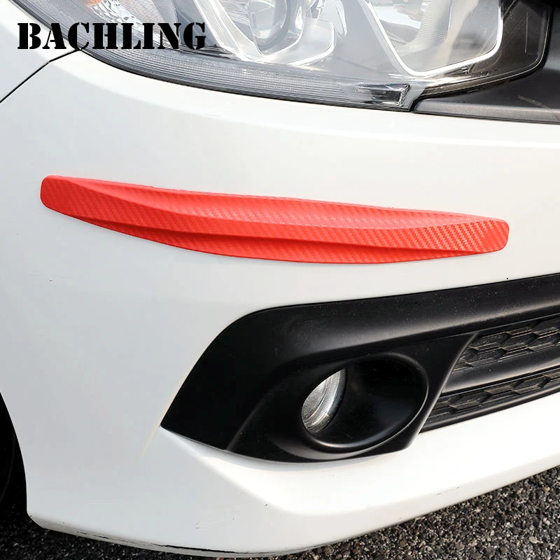 

4 шт. автомобильные передние и задние универсальные бамперы, полоски для предотвращения столкновений, защита от царапин, Стайлинговые молдинги, внешняя часть для предотвращения столкновений