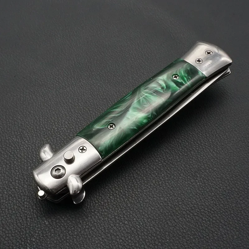 1 Stück Edelstahl Faltbarer Automatischer Kamm Messer Bürste Haarschneider Zubehör Butterfly Herren Taschenmesser Kamm – Detail 6