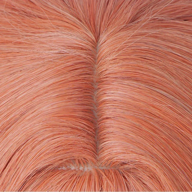 뉴애니메 게임 혼카이: 스타 레일 코스 구이나이펜 가발 시안저우 루오푸 아크로바틱 마스터 코랄 오렌지 80CM 코스프레 가발2025c;5,v'8.d