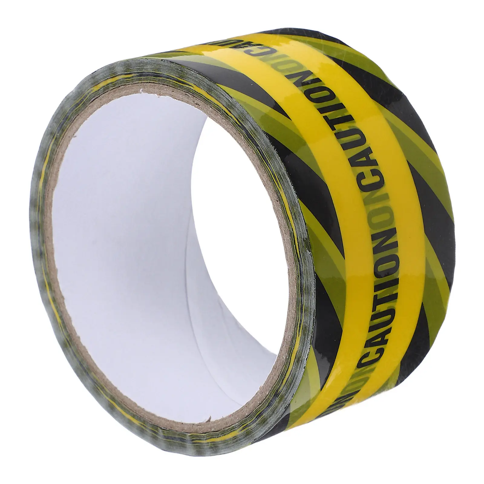 

1 Roll Yellow Black Safety Stripes Tape Extra Strong Adhesion All Weather Floor Marking Tape for Warehouses Factories Roads Work