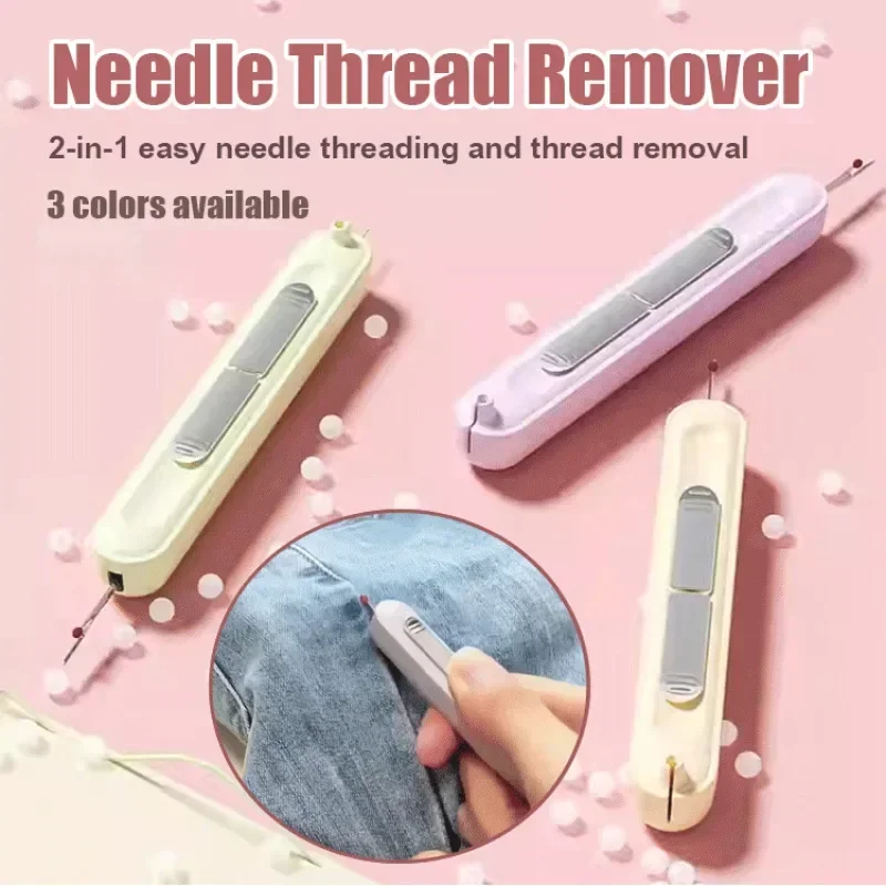 

2in1 Needle Threader Hand Sewing Tool Multifunction Stitch Insertion Thread Device for Hand Machine Sewing Craft