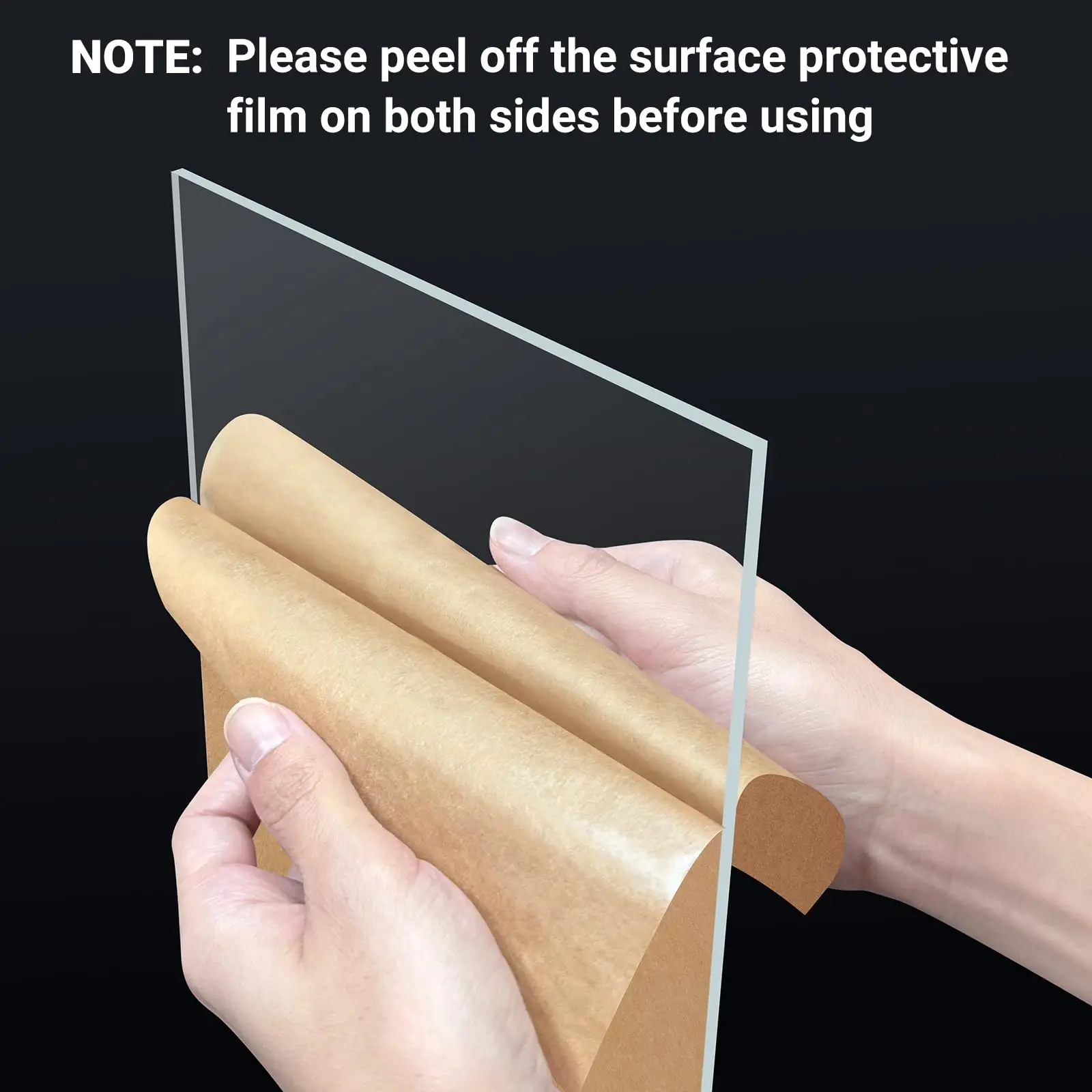 Leijiu Acrylic Sheet Thickness 4mm/5mm Transparent Plastic Plexi Glass Board With Protective Paper For Diy Display Projects