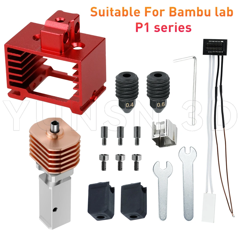 テンシ Upgrade TZ3.0 Hotend for BambuLab P1S P1P X1 X1C TZ V3.0 Upgrade