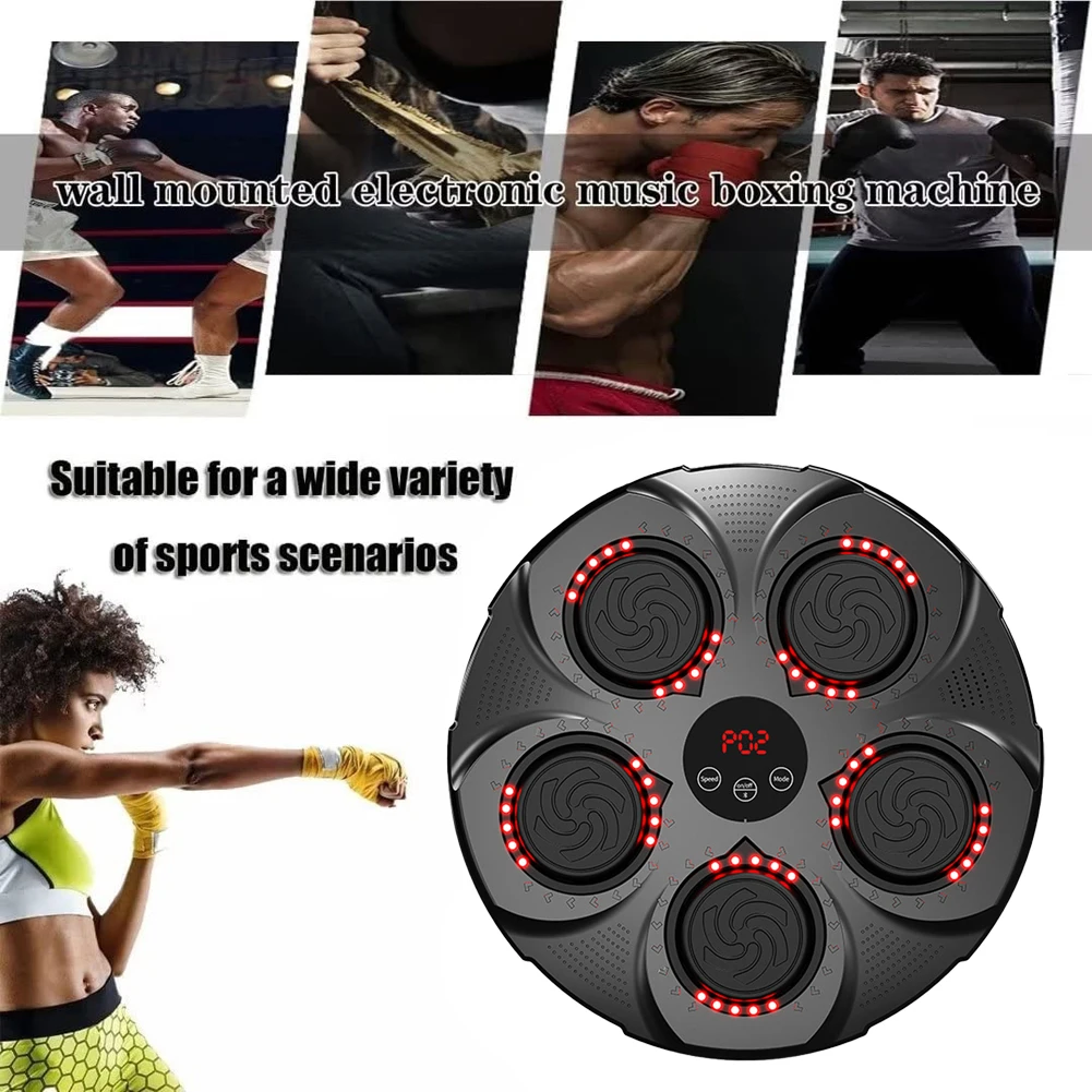 Intelligent Boxing Game Training Machine Bluetooth-Compatible Electronic Punching Pad 9 Modes for Boxing Sports Agility Reaction