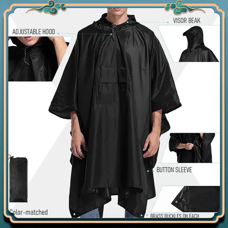 

Latest 3 In 1 Waterproof Raincoat Outdoor Waterproof Raincoat Motorcycle Rain-Proof Rain Coat For Men Women